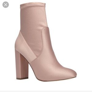 SATIN PINK BOOTIES